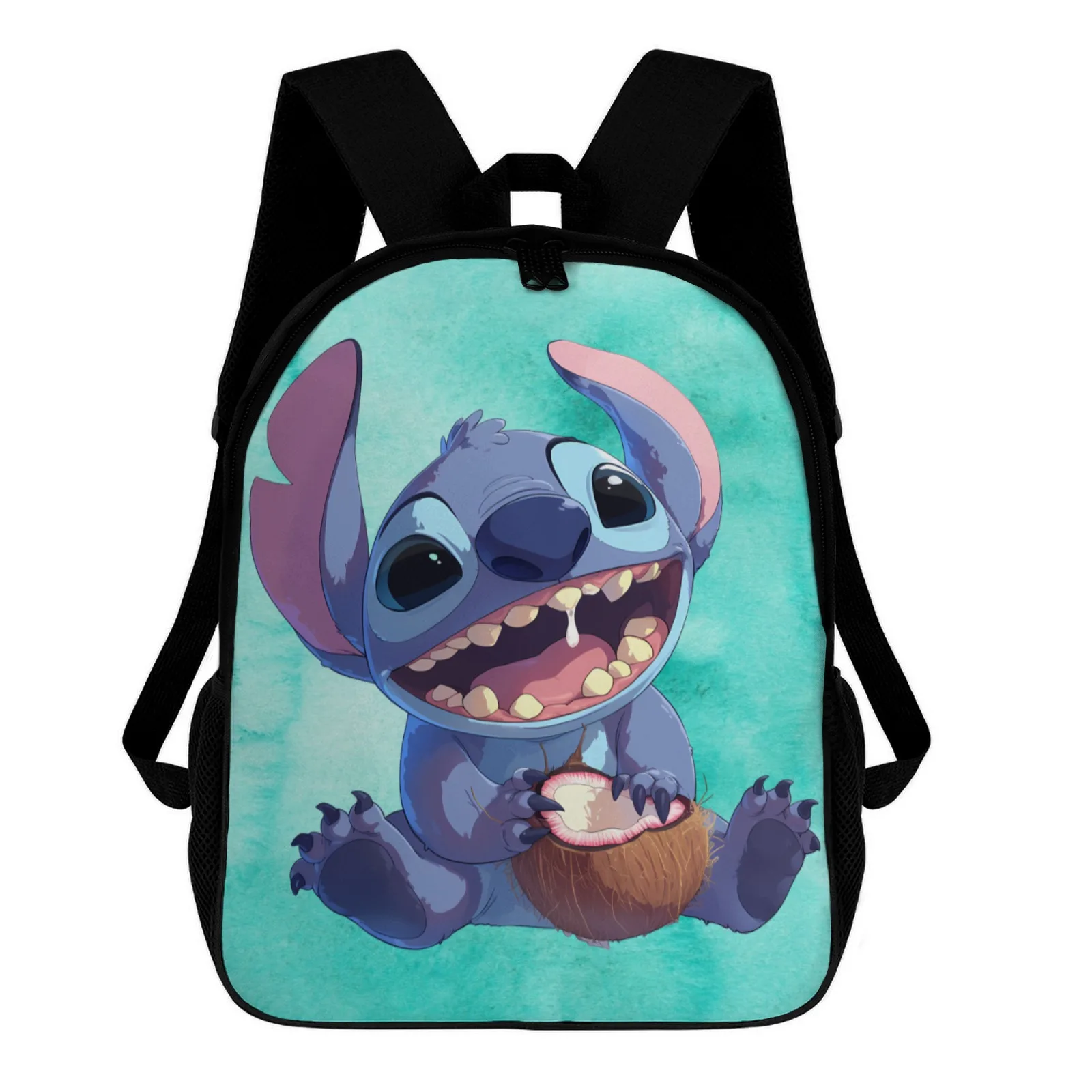 

Stitch Cartoon Character Sac A Dos Printed Backpacks For School University Bag Woman 12 Inch School Backpack Bag