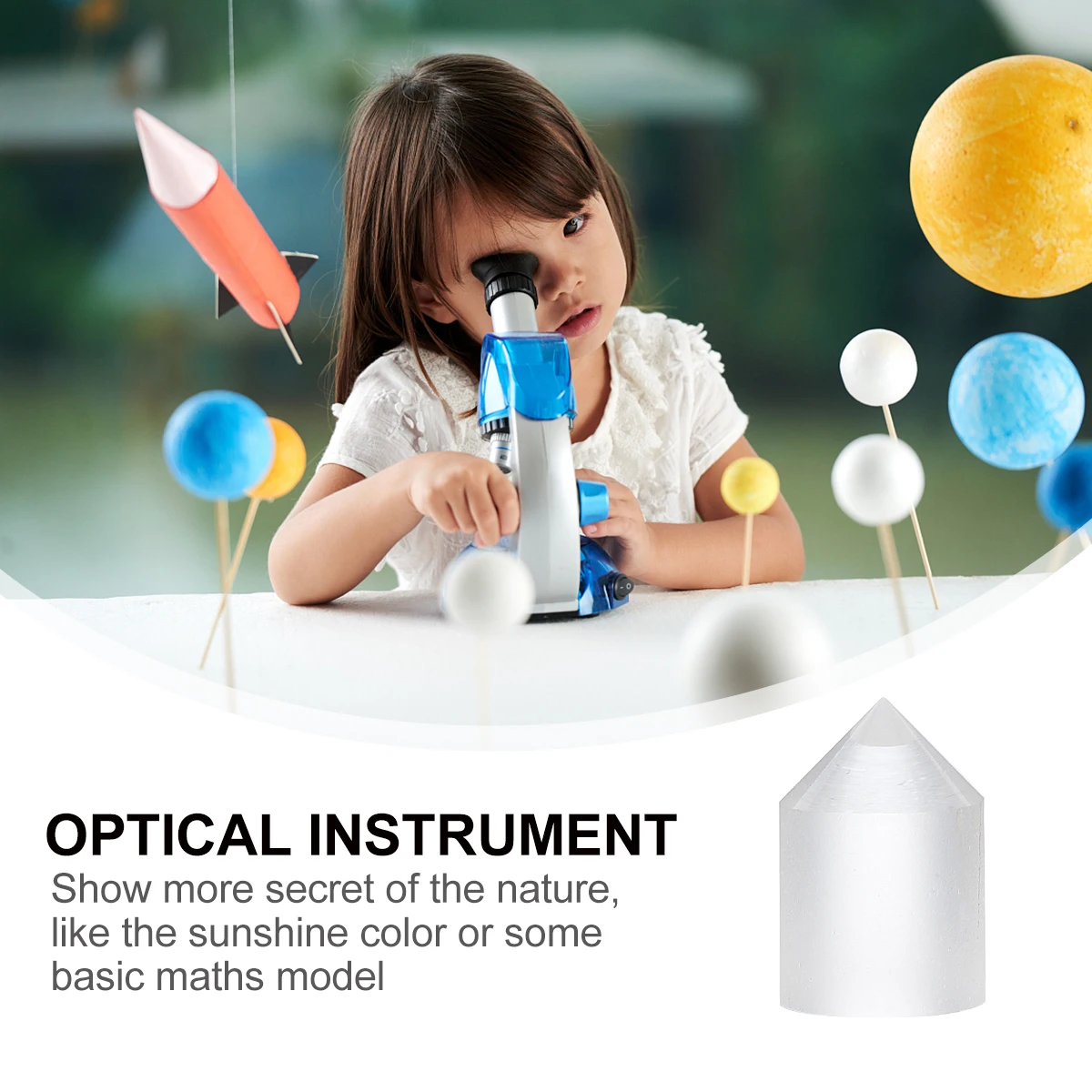 

Conical Lens Sensor Circular Cone Prisms Optical Teaching Accessories Equipment Glass Photography Supplies