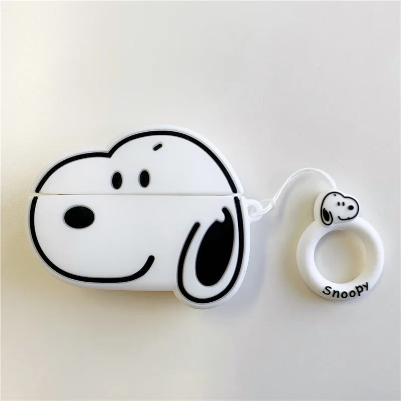 Miniso Kawaii Cartoon Snoopy Etui ochronne na słuchawki Airpods Pro3 Apple Bluetooth Cute Silicone Case