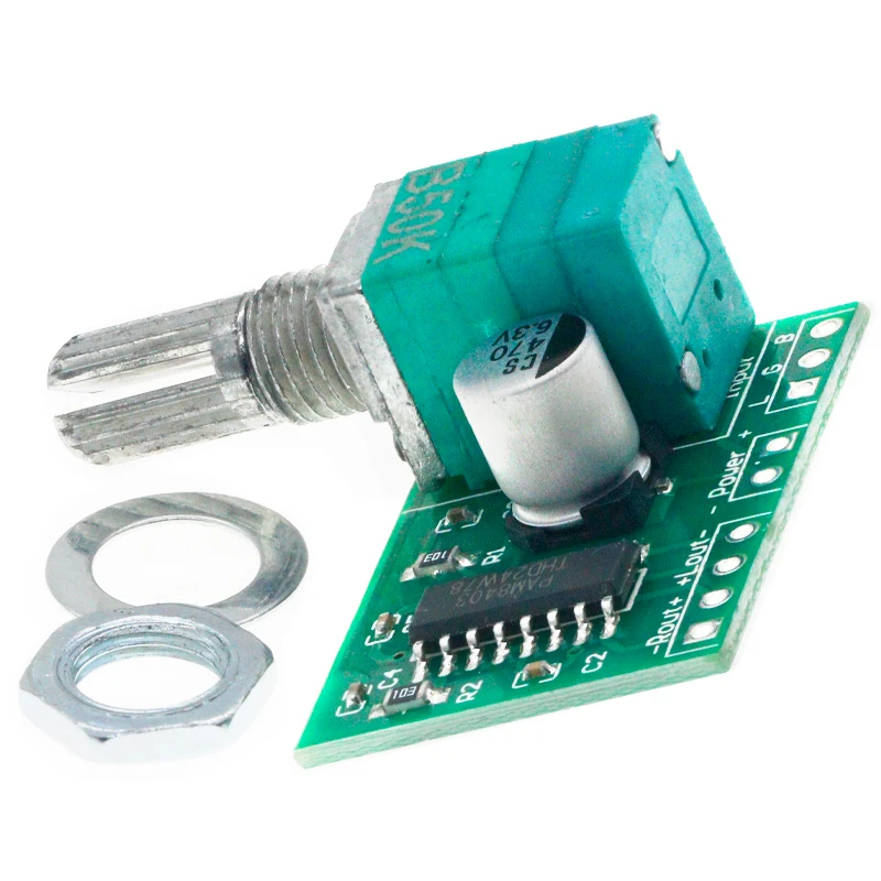 PAM8403 5V เครื่องขยายเสียง2ช่อง3W W การควบคุมระดับเสียง USB Power