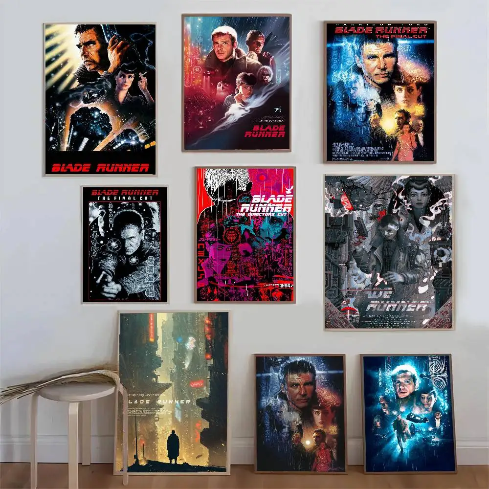 Blade R-Runner 1982 Classic Movie Art Sticky Wall Waterproof Home Living Room Bedroom Bar Aesthetic Decoration