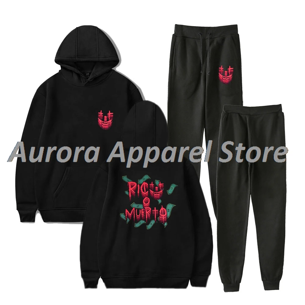 

Oscar Maydon Rico o Muerto Merch Hoodies Jogger Pants Set Cosplay Women Men Fashion Streetwear Sweatshirts