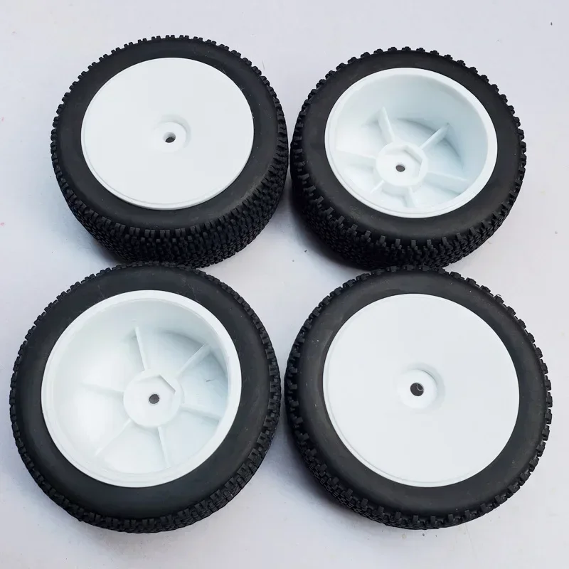 4Pcs 73mm Tires Tyre Wheel for Wltoys 144001 124018 124019 LC Racing 1/12 1/14 RC Car Upgrade Parts Accessories