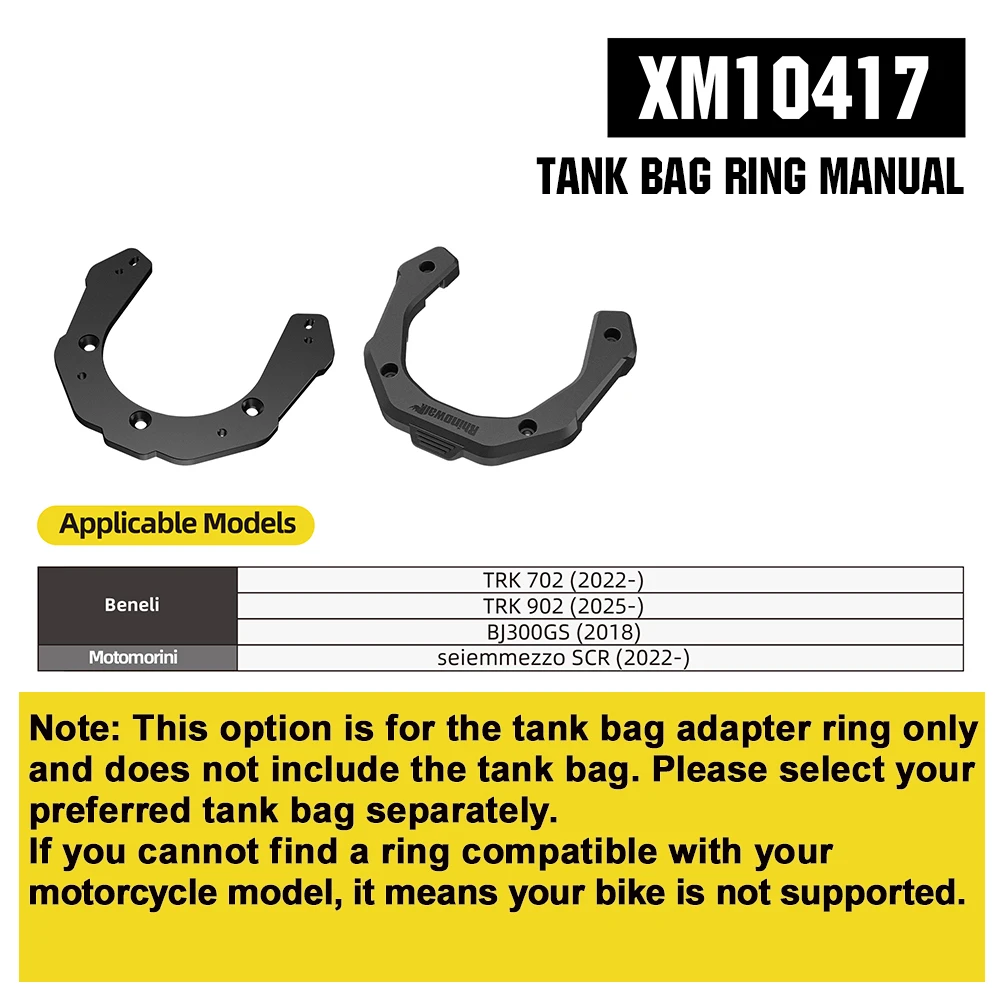 Rhinowalk Motorfiets Tank Tas Magnetische Quick Release 6.5L Motor Bagage Met Regenhoes VOOR BMW KTM Beneli HONDA CFMOTO DUCATI - afbeelding 1