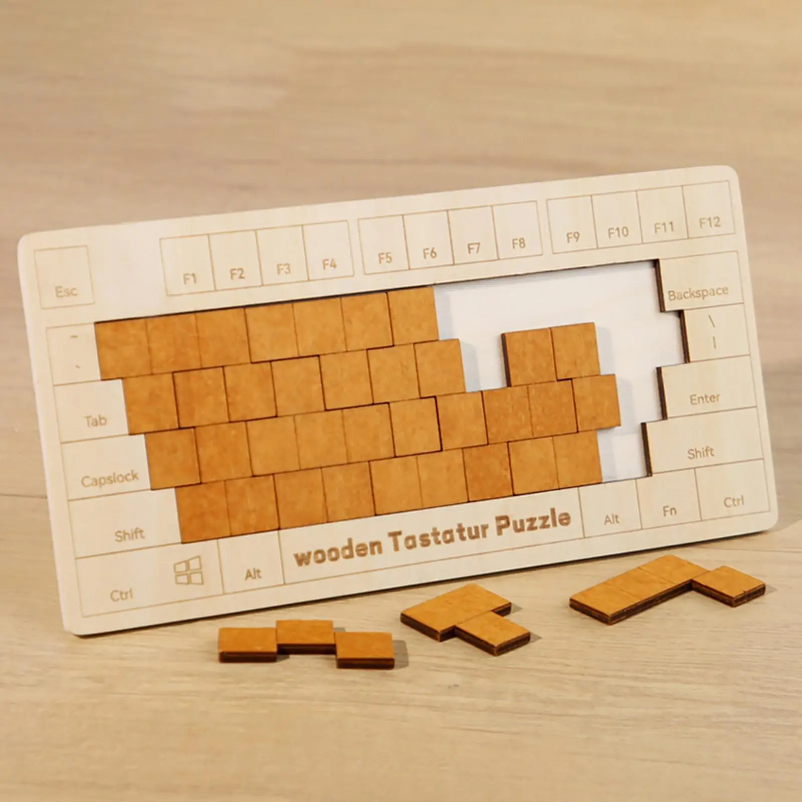 Puzzle con blocchi di legno Gioco 3D Logic IQ Giocattolo educativo per età 3-4 Ragazzi Regalo