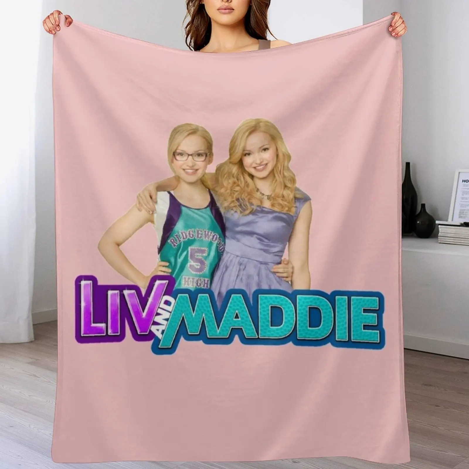 Liv and Maddie Throw Blanket Beautifuls decorative Hairys blankets ands Blankets