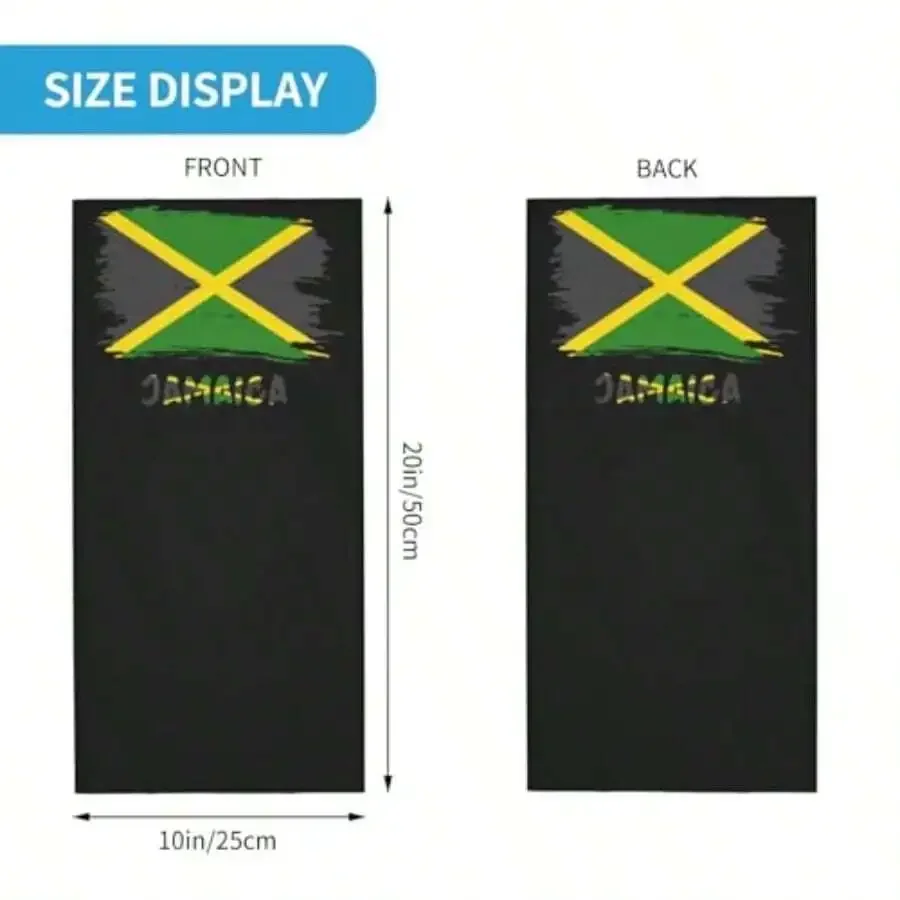 

Jamaica Flag Neck Gaiter Scarf Face Mask UV Protection Unisex Adult