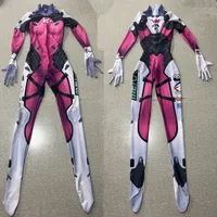 Female D.va Watermelon Skin Cosplay Costumes Superhero Zentai Suit Dva Halloween Bodysuit Adults  Party Jumpsuit