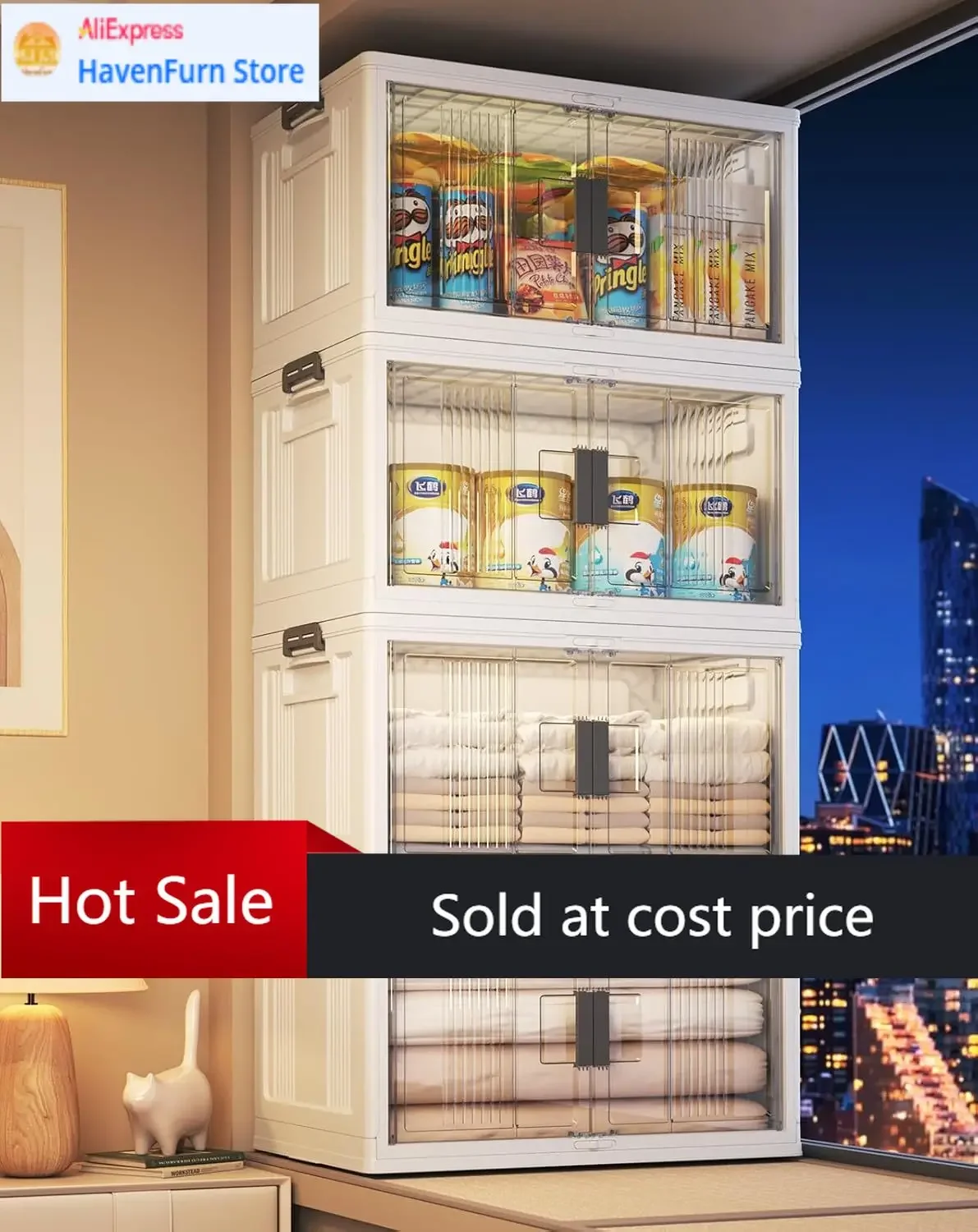 

Ящики для хранения с крышками и замками Activity price76QT - Складные пластиковые контейнеры для хранения с дверцами и колесами, складные пластиковые ящики для хранения.