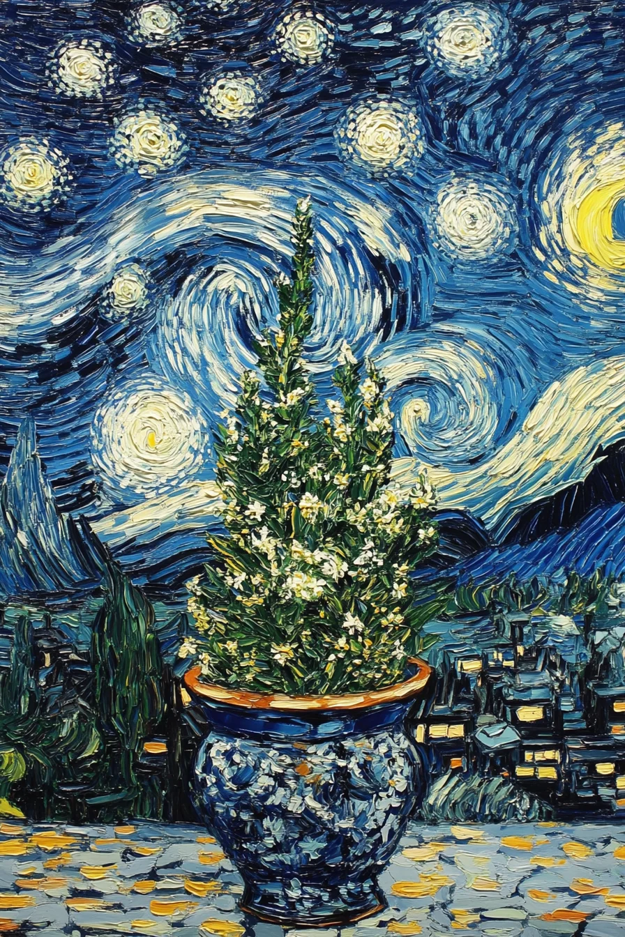 Starry Night ภาพวาดสีน้ํามันพิมพ์ภูมิทัศน์ภาพวาดผ้าใบ Wall Art โปสเตอร์ผนังพิมพ์ภาพวาดเหมาะสําหรับตกแต่งบ้าน
