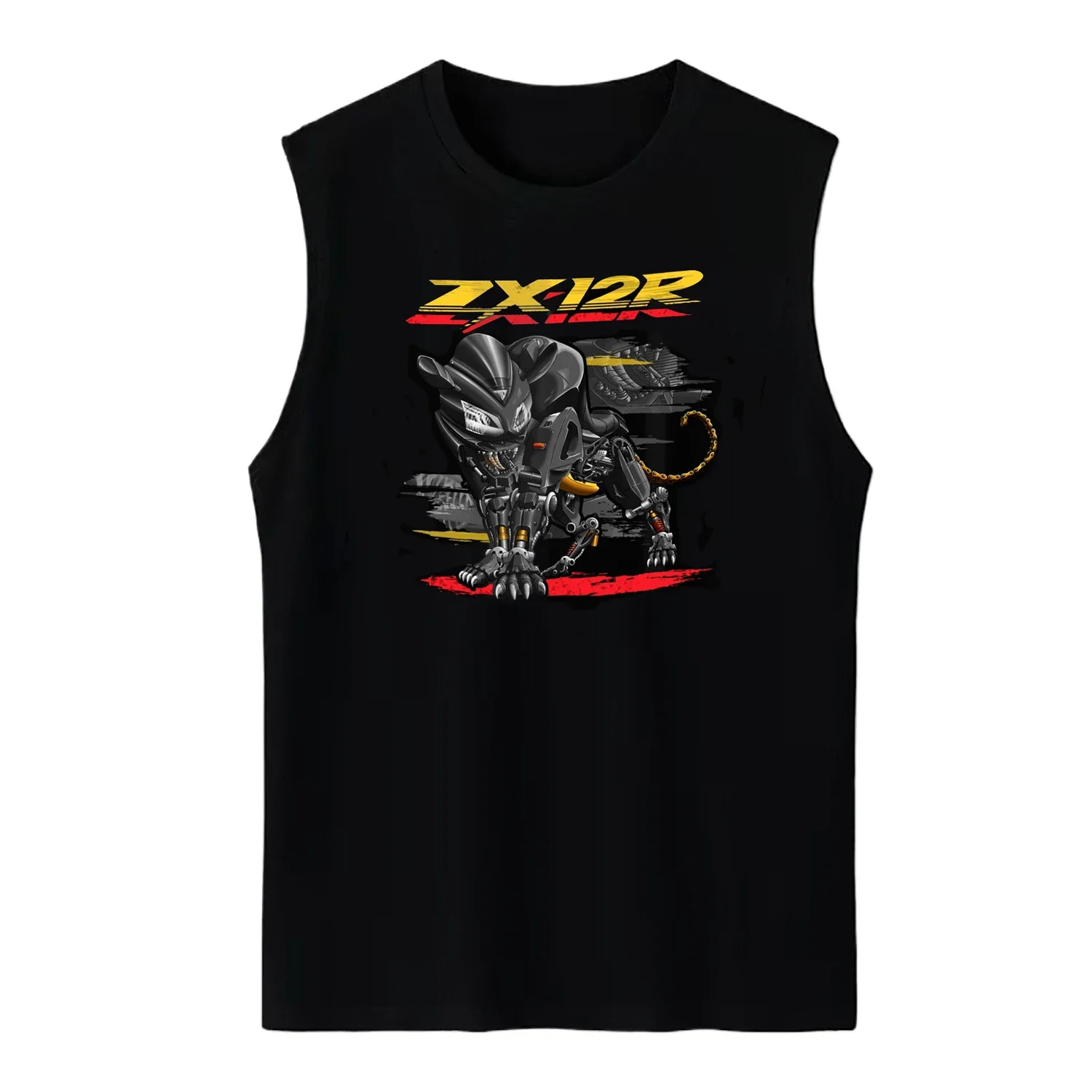 

Classic Japanese Ninja ZX-12R Motorcycle Panther Inspired Tanktop New 100% Cotton O-Neck Casual Mens Vest Sleeveless T-shirt