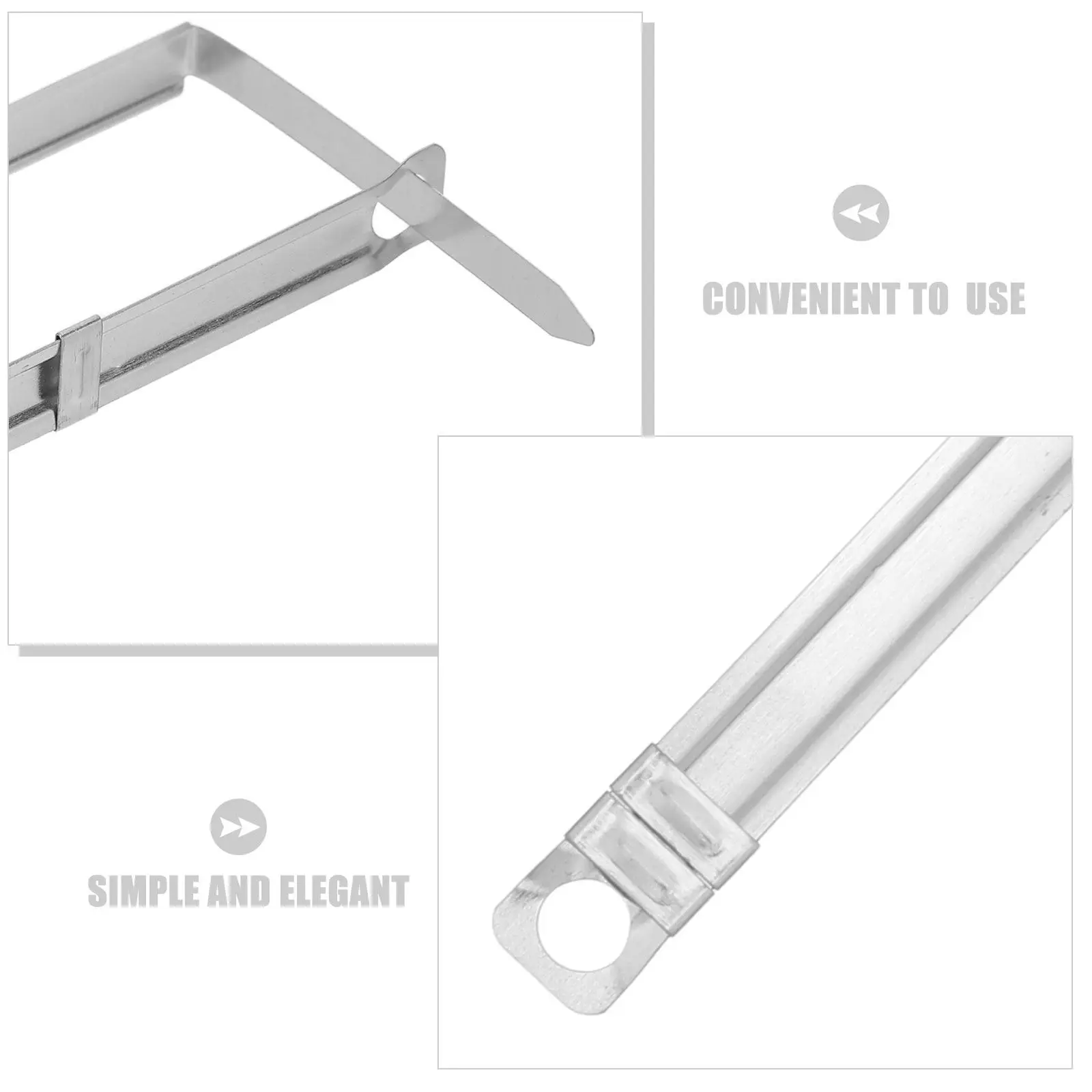 50Pcs Two Hole Prong Fasteners Metal Paper Fasteners 3.5 Inch File Folder Fastener Clips Document Organizing Office Supplies