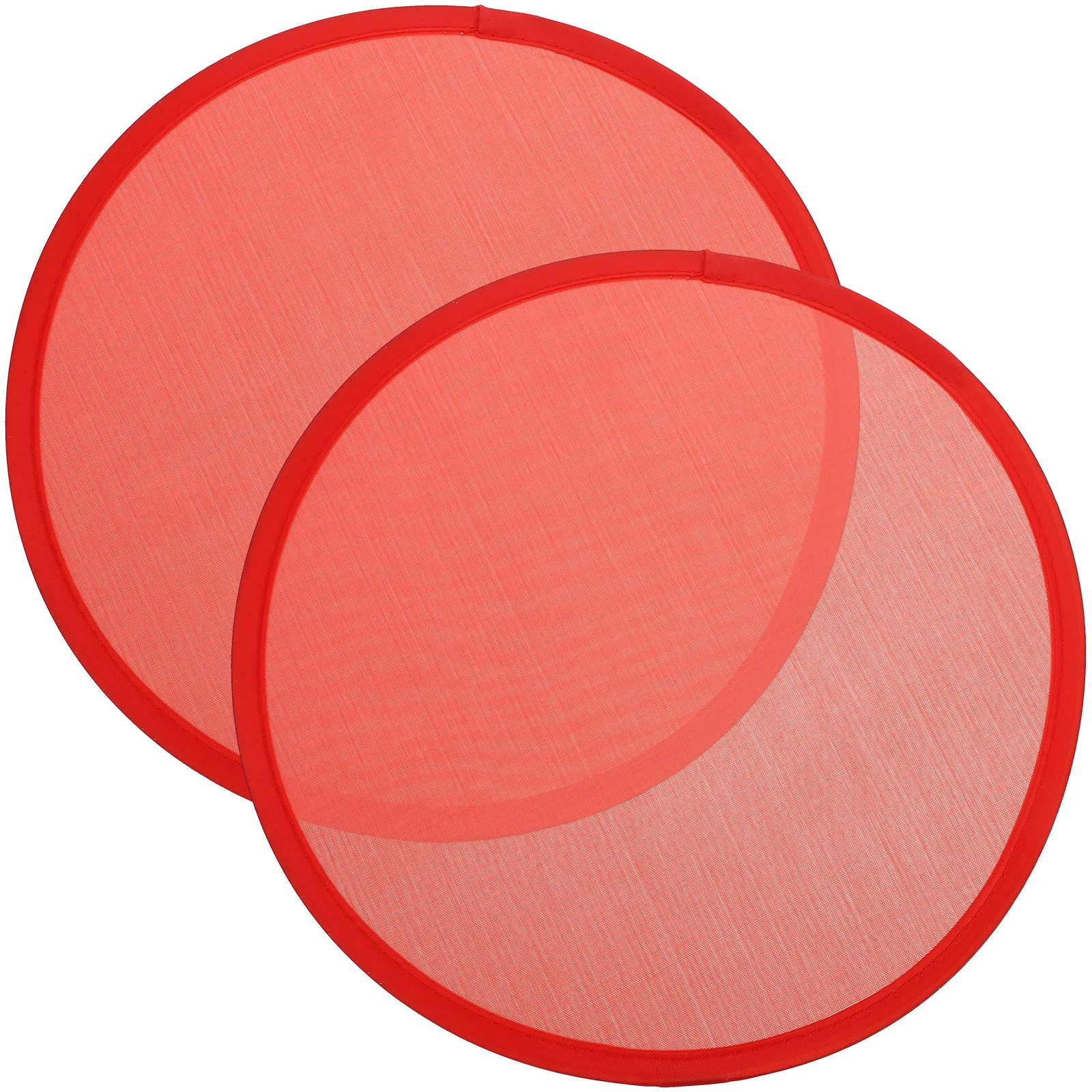 

2Pcs Foldable Circular Fan Compact Folding Hand Fan Easy Carry Lightweight for Holiday Wedding Anniversary Concert Theater Prop