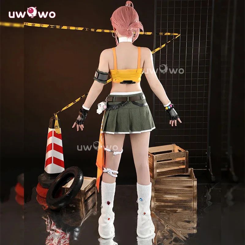 Zizi 2025 UWOWO Collab Series: Game Overwatchh 2 x LEs SSERAFIMm Fearless Mercy أزياء تنكرية XS-XXL للهالوين