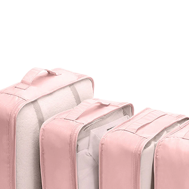 Bolsa de maquillaje para zapatos, organizador de equipaje de gran tamaño, organizador de viaje, Maleta portátil, bolsa de almacenamiento de viaje para ropa, 7 Uds.