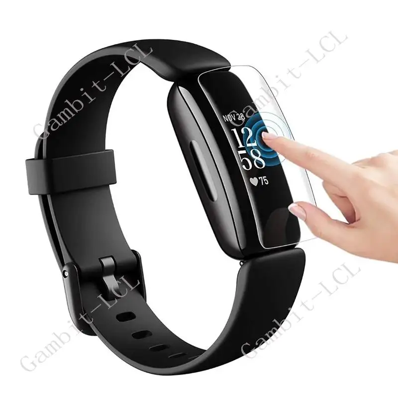 For Fitbit Inspire 2  Wristband Inspire2 Hydrogel Full Film Protective Screen Protector Smart Watch Cover (NOT Tempered Glass)