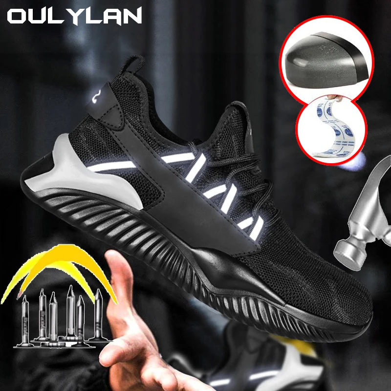 

Anti-smashing Puncture Work Shose Men Comfortable Breathable Anti Slip Abrasion Resistant Sole Lightweight Safty Shoes