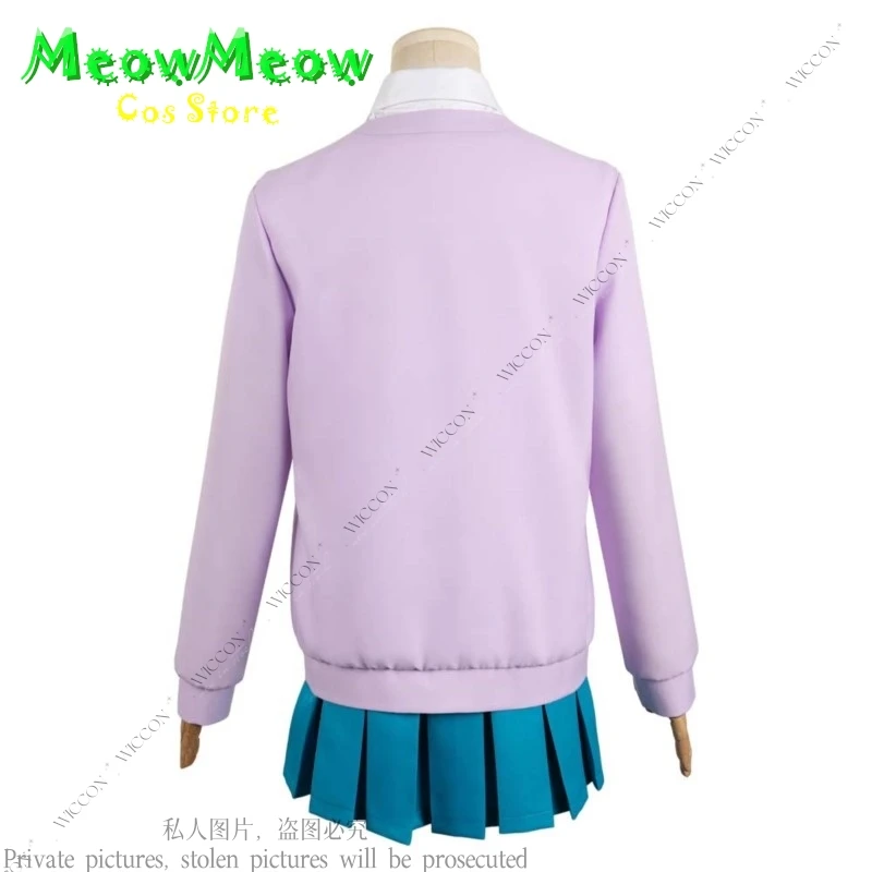 Ume Kurumizawa Anime Kimi ni Todoke From Me to You Disguise Adult Women Shirt Skirt Halloween Carnival Suit Cosplay Costume Wig