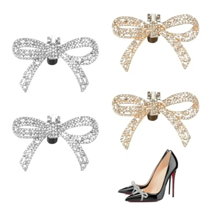 

Shoe Clips Crystal RhineStone Shoe Clips Women Heel Clips Shoe Charms Clips for Shoes Party Accessories Women