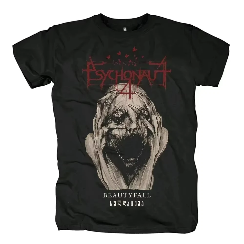 

2025 Psychonaut4 Tshirt Black Metal T-Shirt Mens Fun Pattern Print Cotton T Shirt Harajuku Streetwear Tee Tops Clothing Unisex