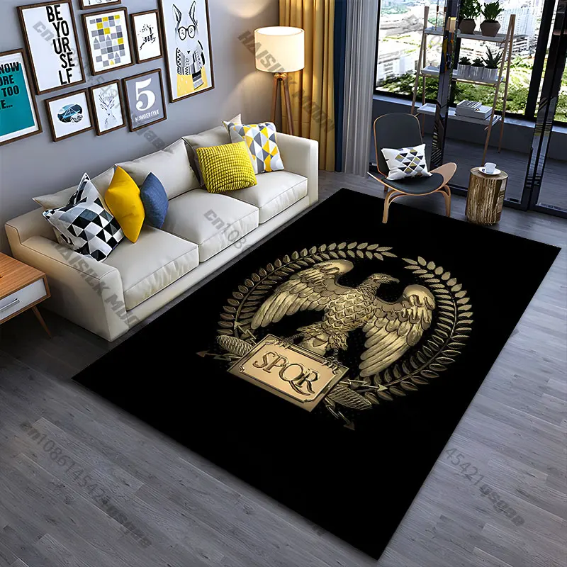 Roman symbol power authority majesty carpet Yoga living room room decor children's crawling mat doormat area rug games mat