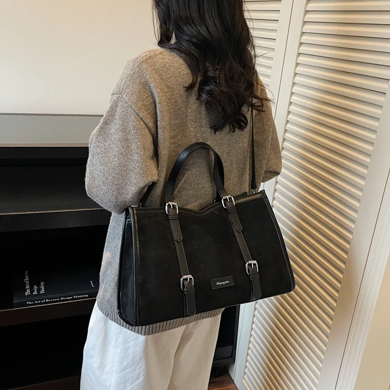 

2025 Women's Vintage Tote Bag, Large Capacity Multi-way Shoulder Crossbody Purse, Genuine Leather Work Bag for Daily Commute