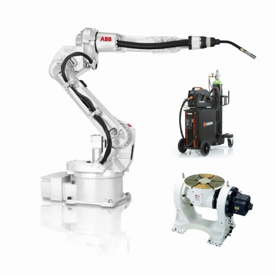 Robotic Arm ABB IRB 1520ID 4kg Payload 1500mm Reach 6 axis IRC5 IP40 Welding Robot and Positioner for Welding