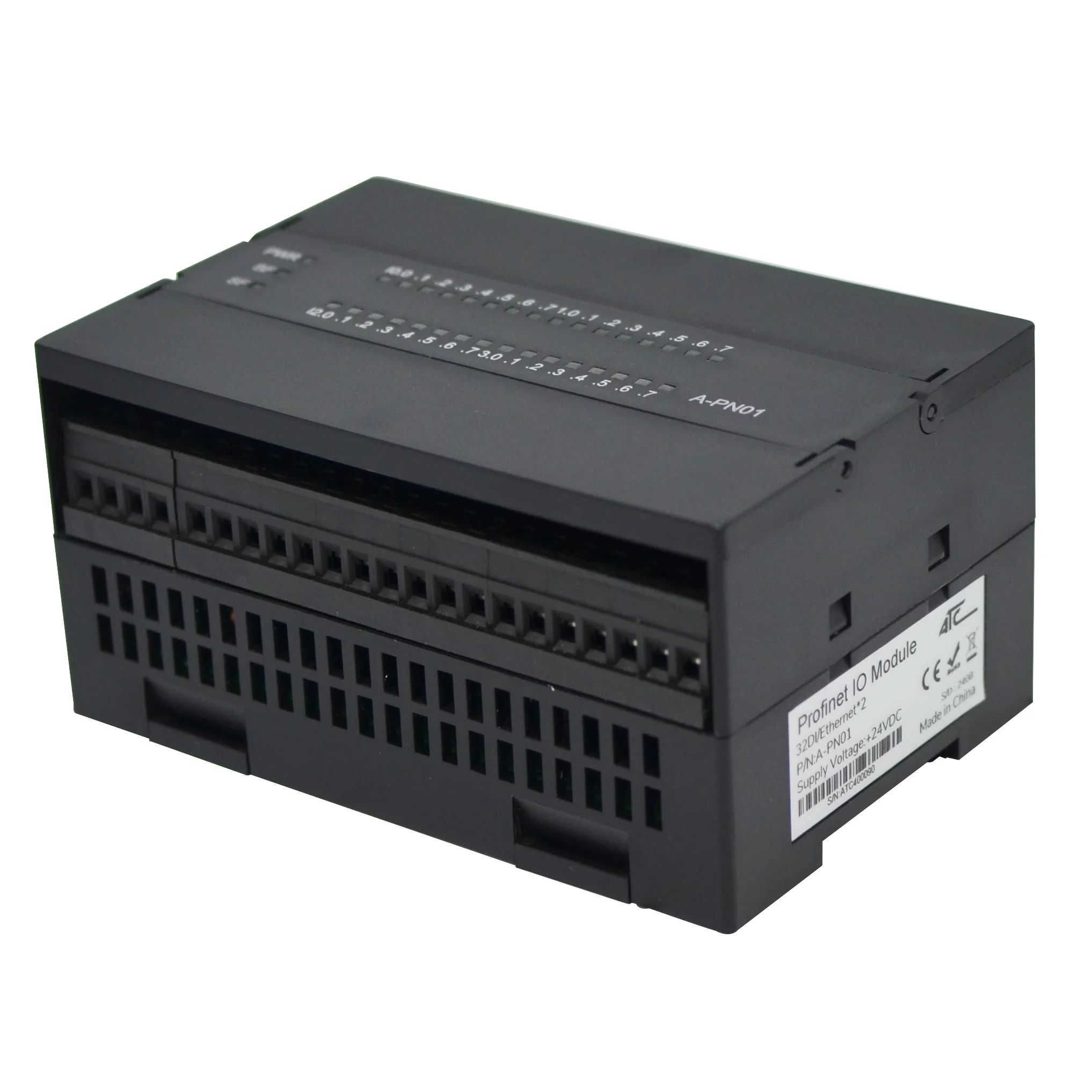 Módulo IO remoto PROFINET 32DI com comunicação PNP em E/S de expansão com PLC Siemens (A-PN01)