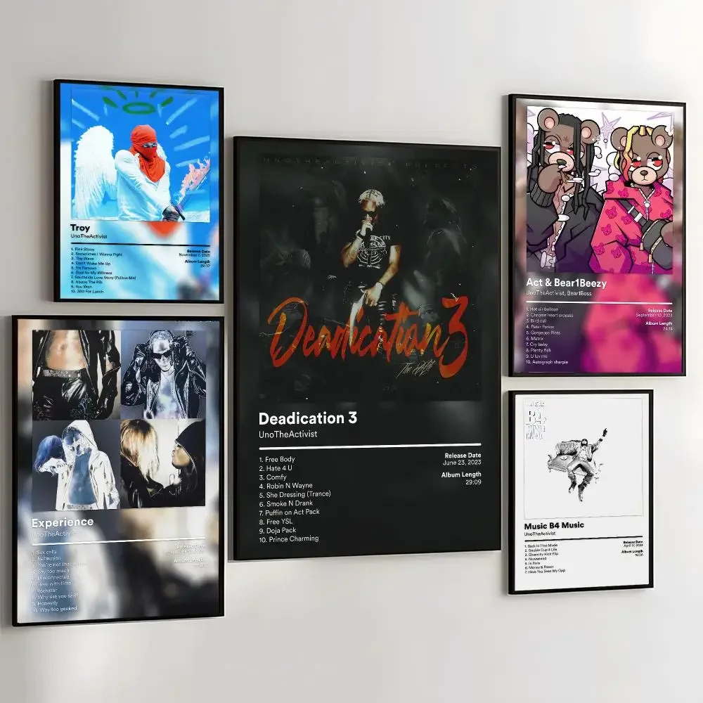 U-unoTheActivist Troy Painting Calligraphy Self Adhesive Wall Art Waterproof Print For Bedroom Living Room Hallway Home Decor
