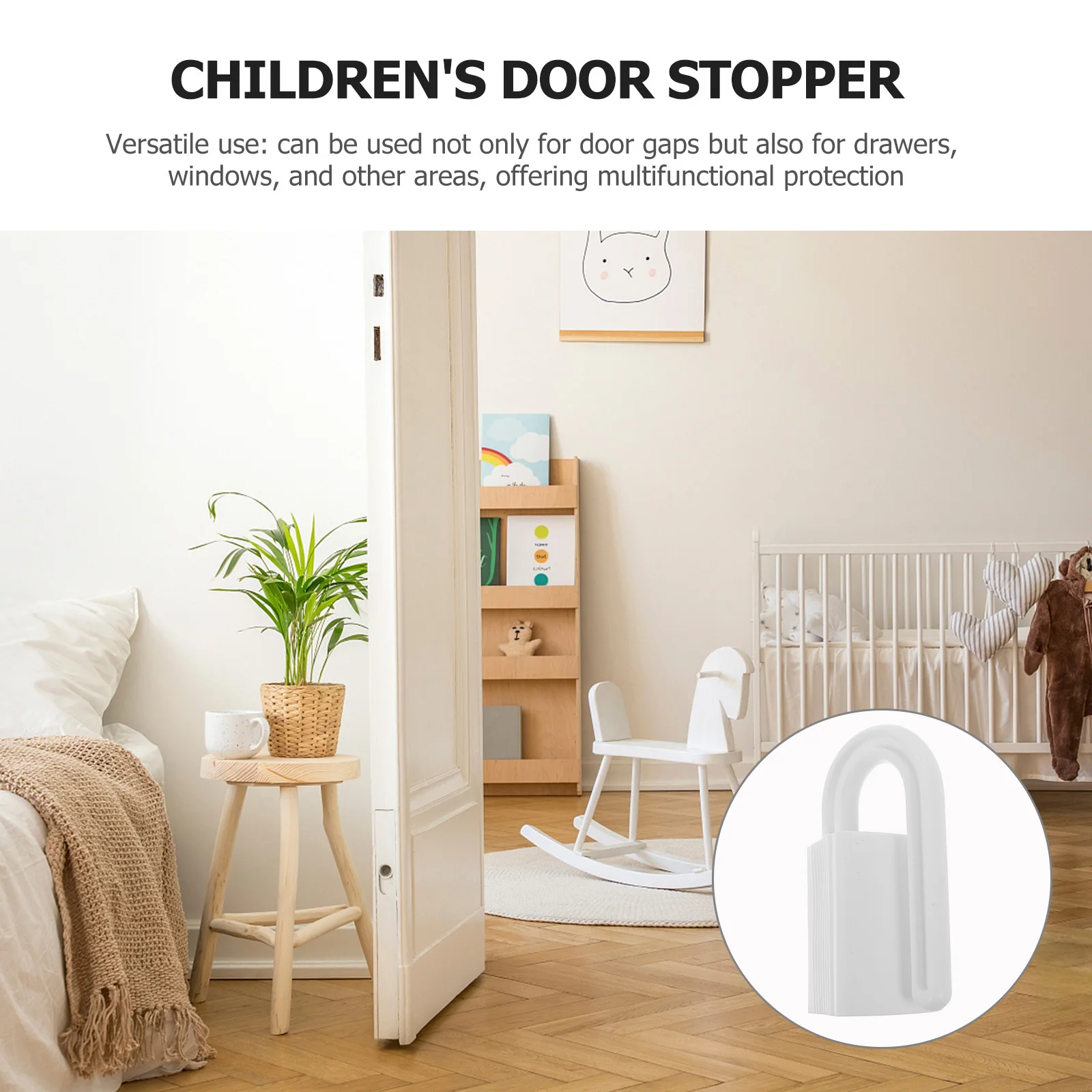 

4Pcs Children Door Stopper Baby Proofing Pinch Guard Safety Door Stopper Anti Slam Protector Finger Pinch Guard