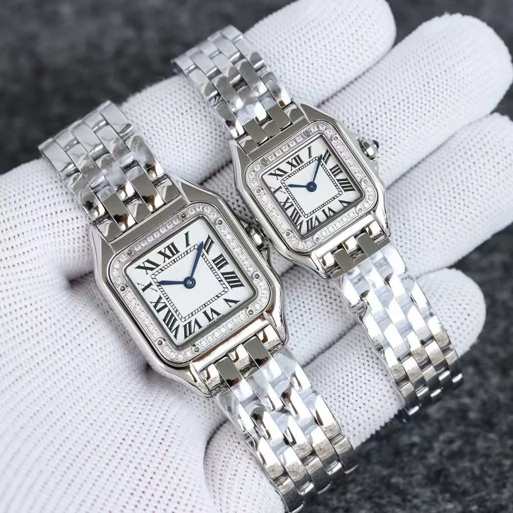 Classic Vintage Women's Watch From Kaka Home Inlaid Roman Dial Stainless Steel Strap Luxury Square Watch Vintage Women's Watches