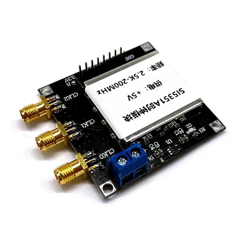 ABKN-SI5351 2.5K-200Mhz Clock Signal Generator Module High Frequency Square Wave Generator With STM32 TFT Display For DIY