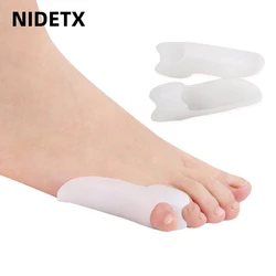 2 개 = 1 쌍 해머 발가락 분리기 젤 실리콘 풋 케어 도구 Thumb Bunion Corrector Hallux Valgus Protector 정형 외과