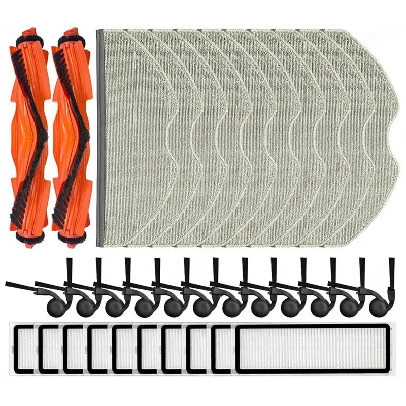 

A60P Main Side Brush Hepa Filter Mop Cloth Replacement For Xiaomi Robot Vacuum S40/OV81 Accessories