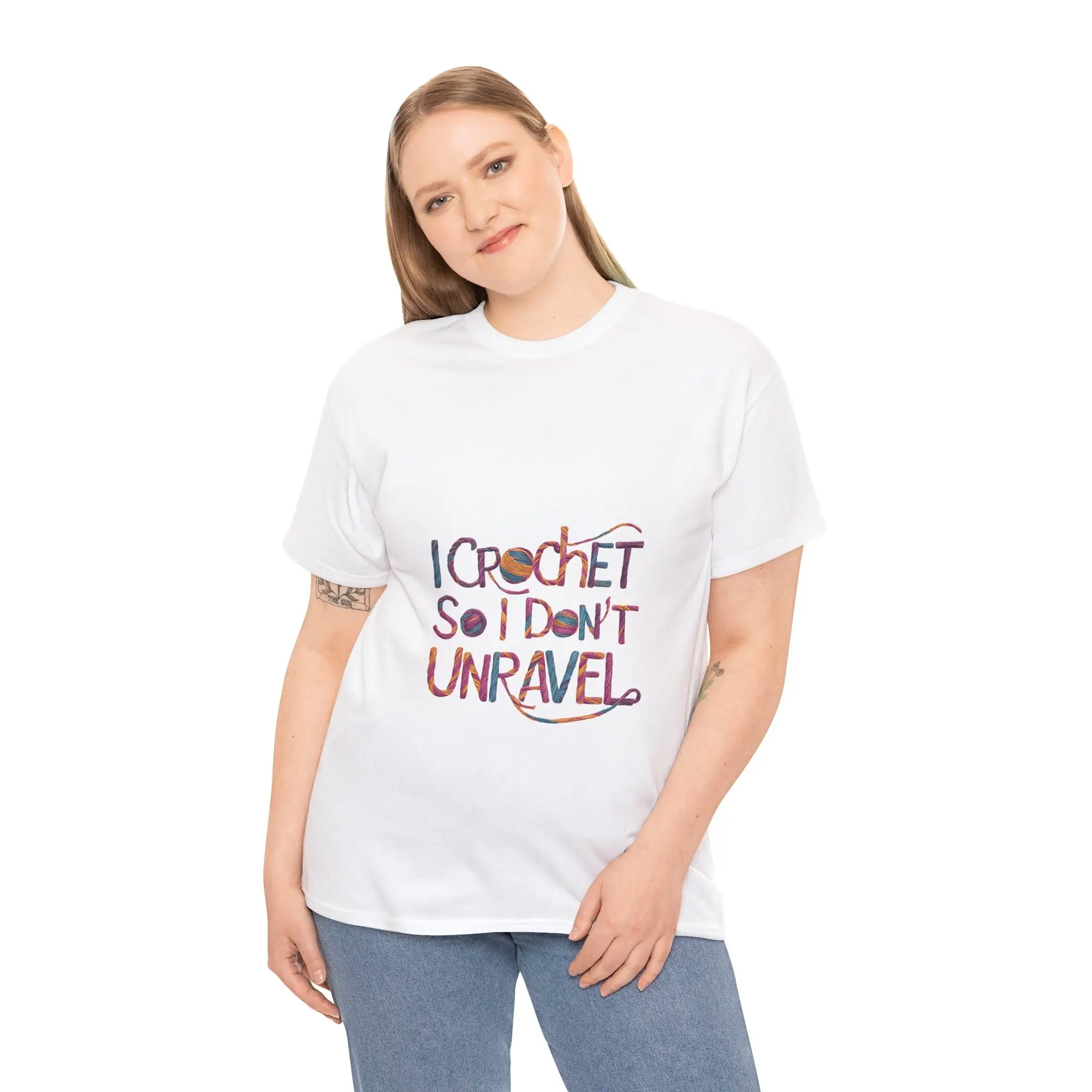 I Crochet So Don'T Unravel T Shirt Funny For Women Stress Relief Yarn Lover Crafter Cute