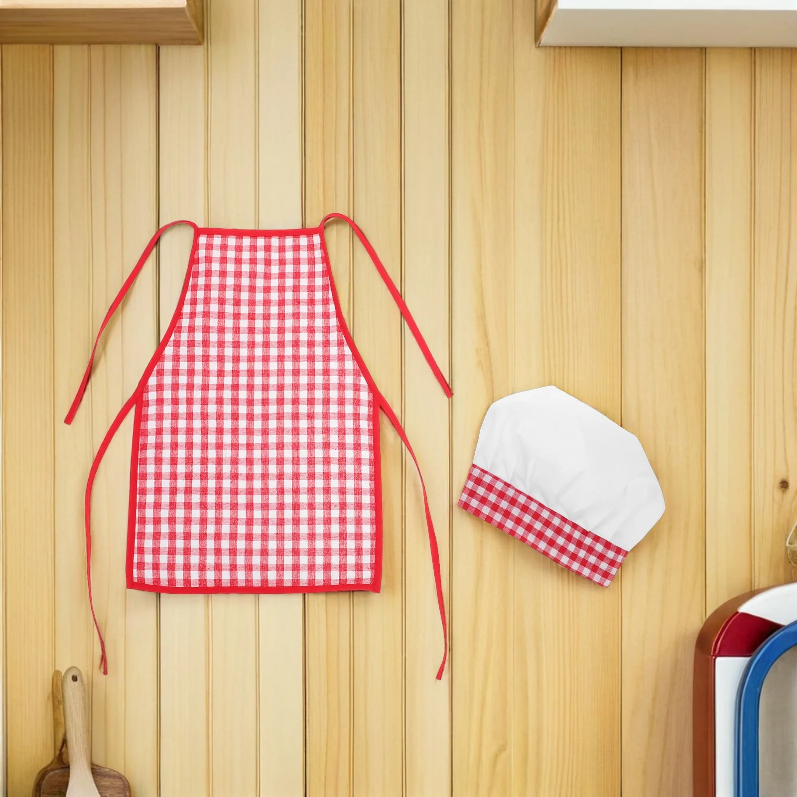 

1 set 1 Set Kids Outfit Baby Cooking Costume Apron Hat Toddler Baking Play Apparel Newborn Boys Girls Photoshoots Comfortable