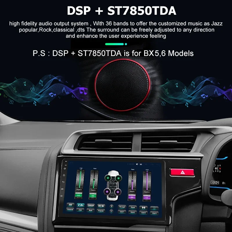 9\'\' Android 12.0 Car Radio for Honda Fit Jazz 2013 2014 2016 2018 GPS Navigation Stereo Multimedia Video Player Screen Head Unit