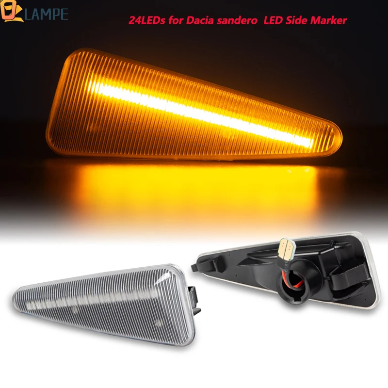 

Dynamic LED Side Marker Light Turn Signal Blinker Lamp 2 Kinds For Dacia Logan Sandero I For Renault Stepway Thalia 2008-2011