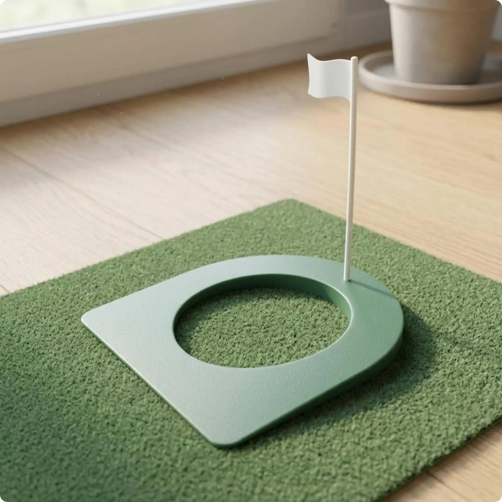 Lightweight Golf Putting Target Practical Flag Cup Putting Hole Cup Indoor Outdoor for Beginners