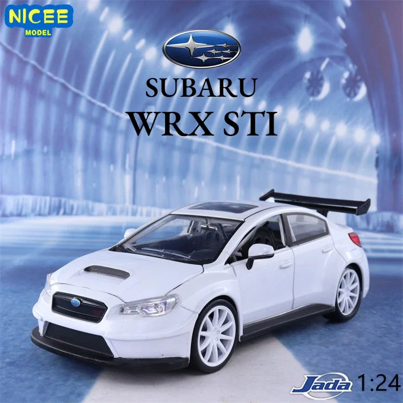 

Модель литая автомобиля Subaru WRX STI 1:24, модель автомобиля из металлического сплава, детские игрушки, коллекционные подарки J202