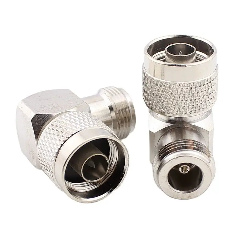 Right Angle N Type Male To Female Extend Connector Rf Feeder Line High-frequency L16 N-type Connector 2Pcs