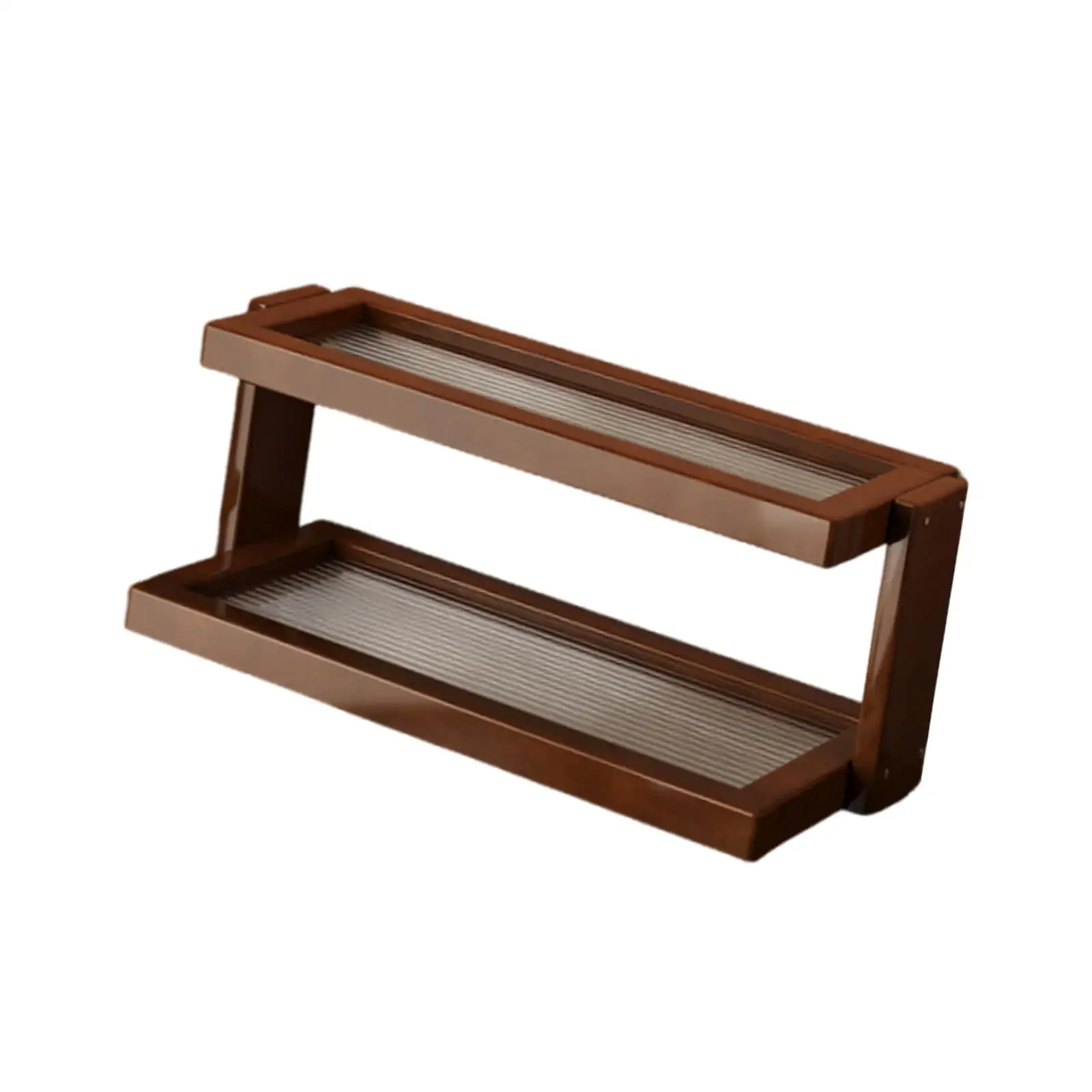 Desktop Shelf Organizer Double Layer for Collectibles Figurines Cupcakes