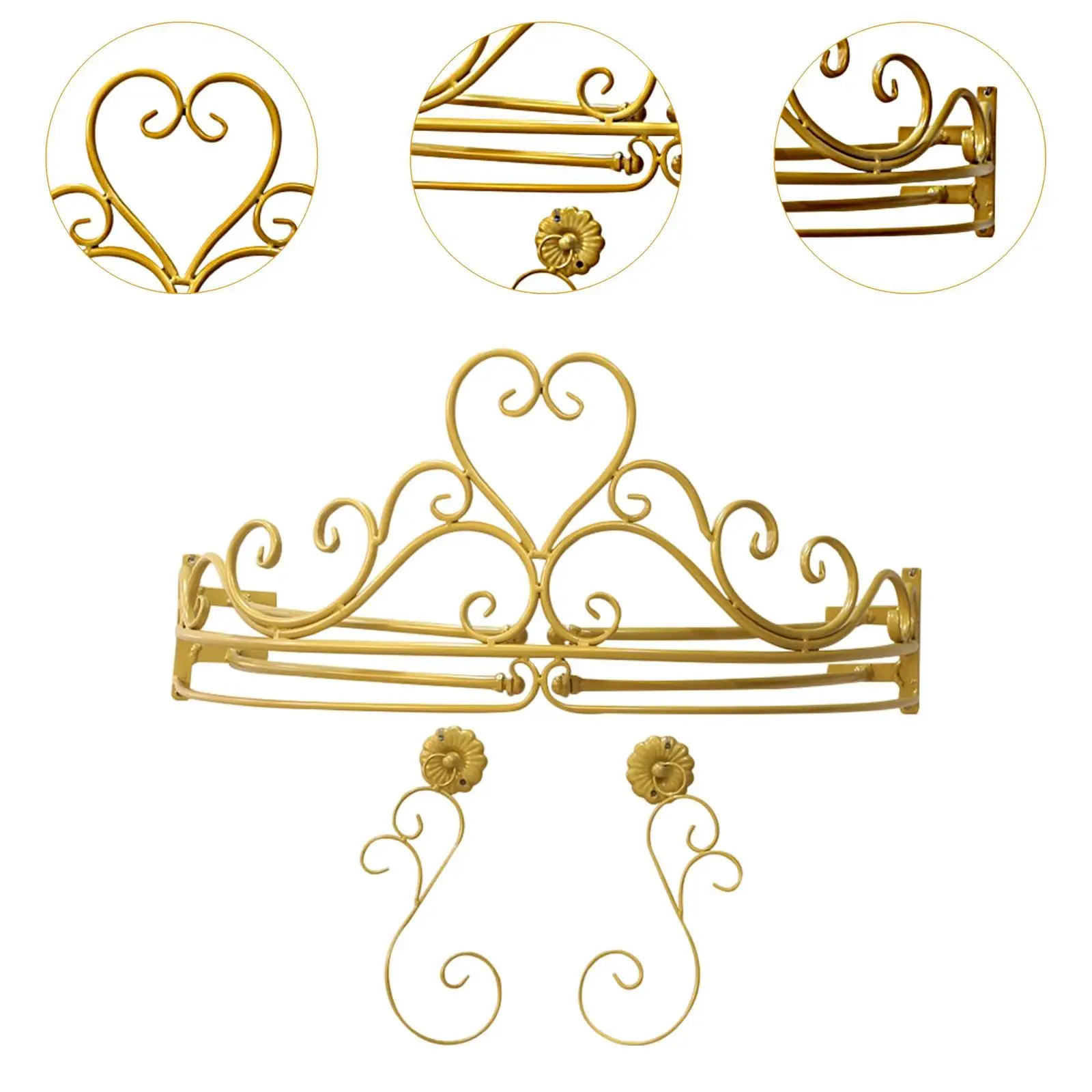 Canopy Frame for Kids Metal Heavy Duty Room Decor Curtain Holder Decorative Princess Bed Canopy Stand