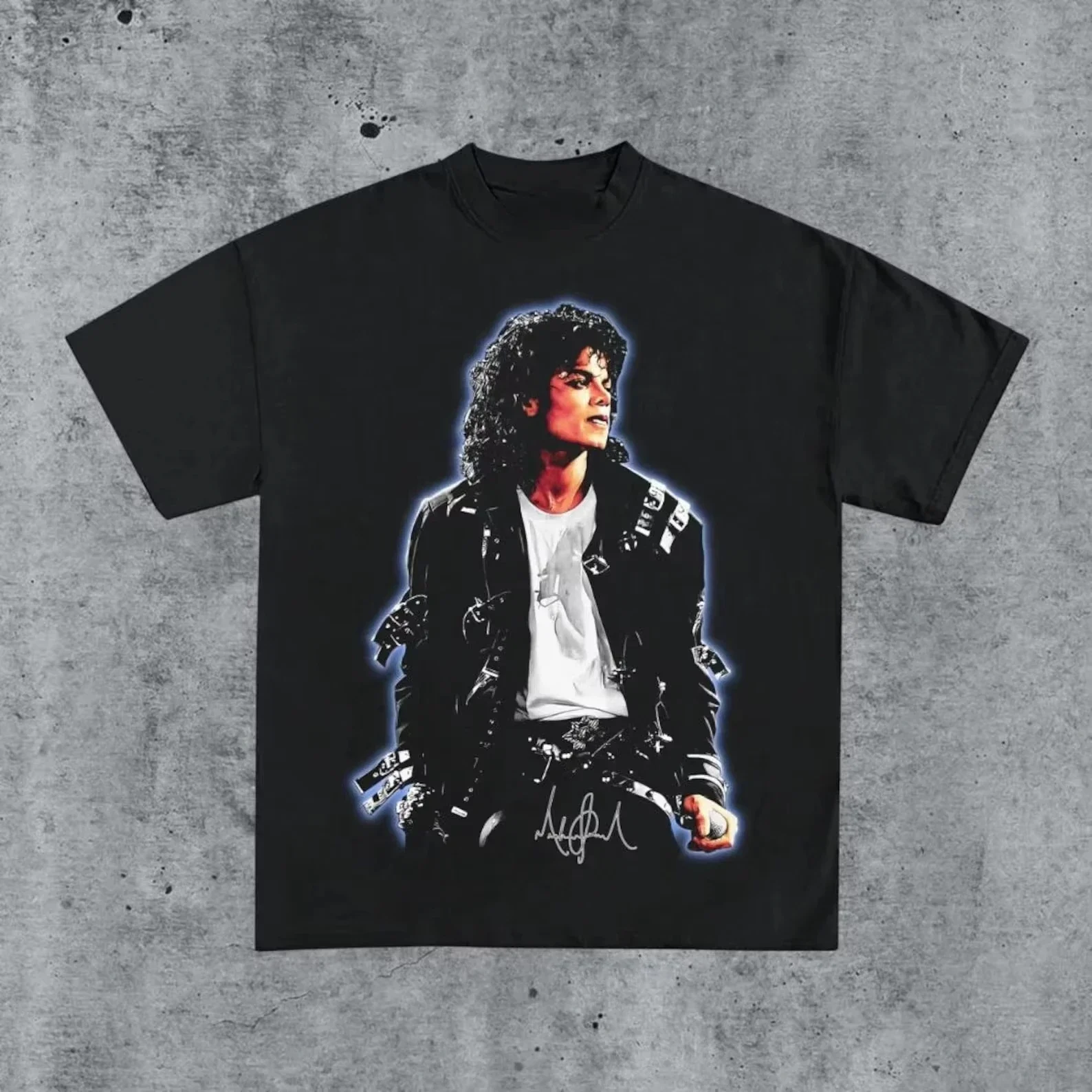 2026 Schwarz oder Weiß - Michael Jackson MJ Neues Herren-T-Shirt Unisex O-Ausschnitt Kurzarm Oversized Y2k Beliebtes Mode-Tee – Detail 5