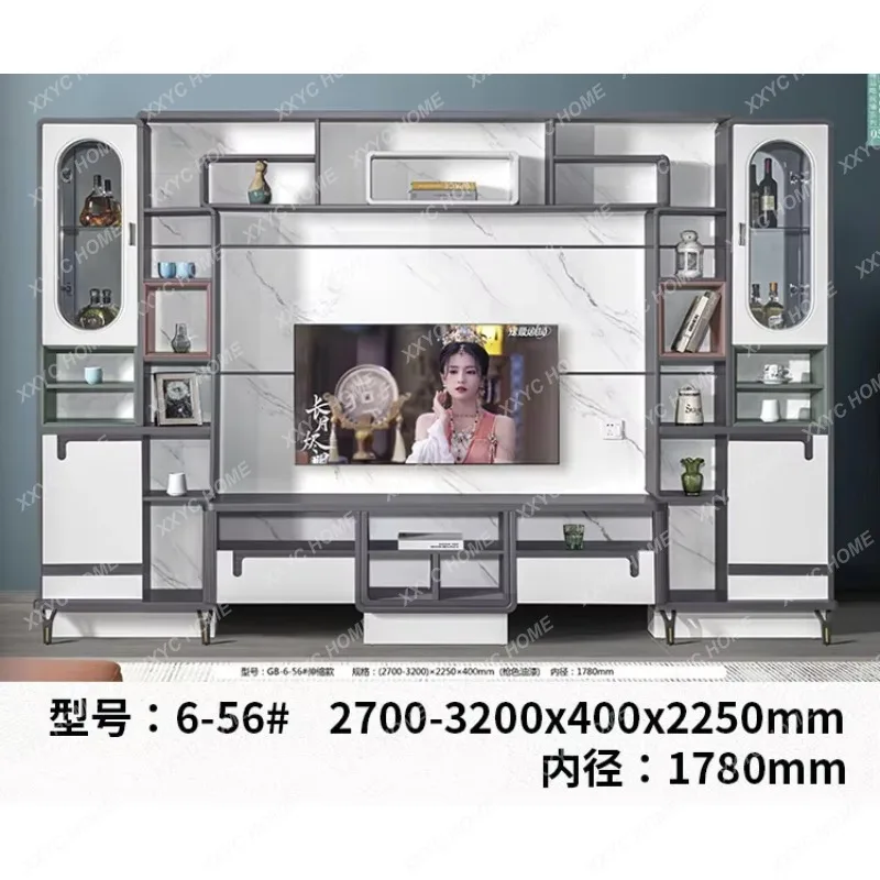 XXModern speakers Karaoke machine TV cabinet overall background wall cabinet, simple video wall cabinet