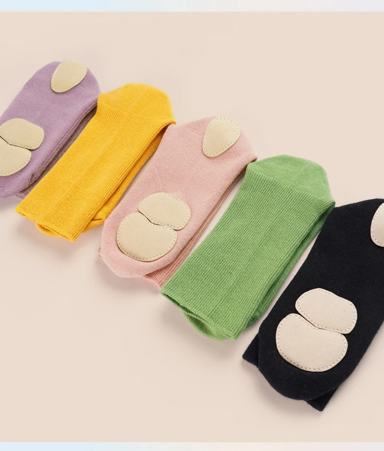 Kinder Erwachsene Tanzsocken rutschfest für Ballett Modern, Mädchen Crew Length Grip Practice Yoga Socken – Detail 8