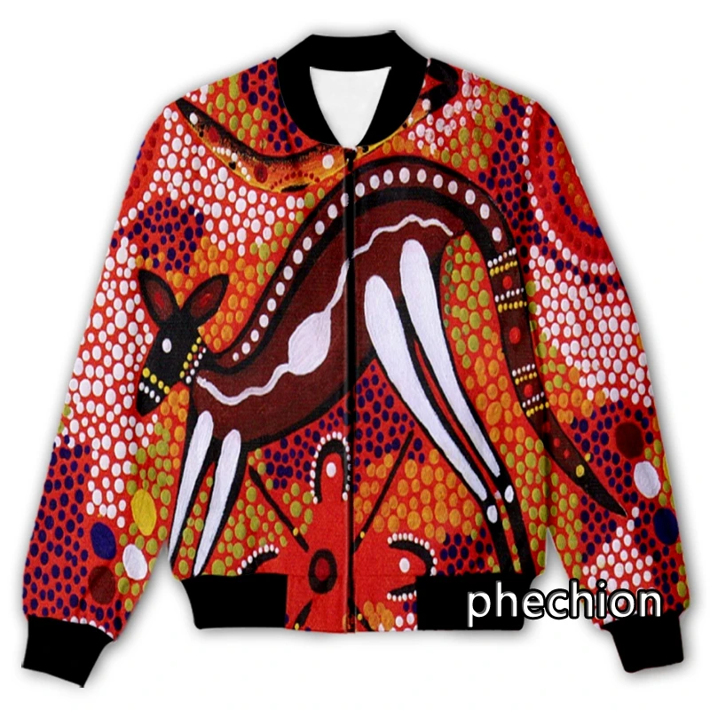 

phechion New Men/Women 3D Printed Aboriginal Painting Art Casual Jacket Fashion Streetwear Men Loose Sporting Jacket & Coat Q14