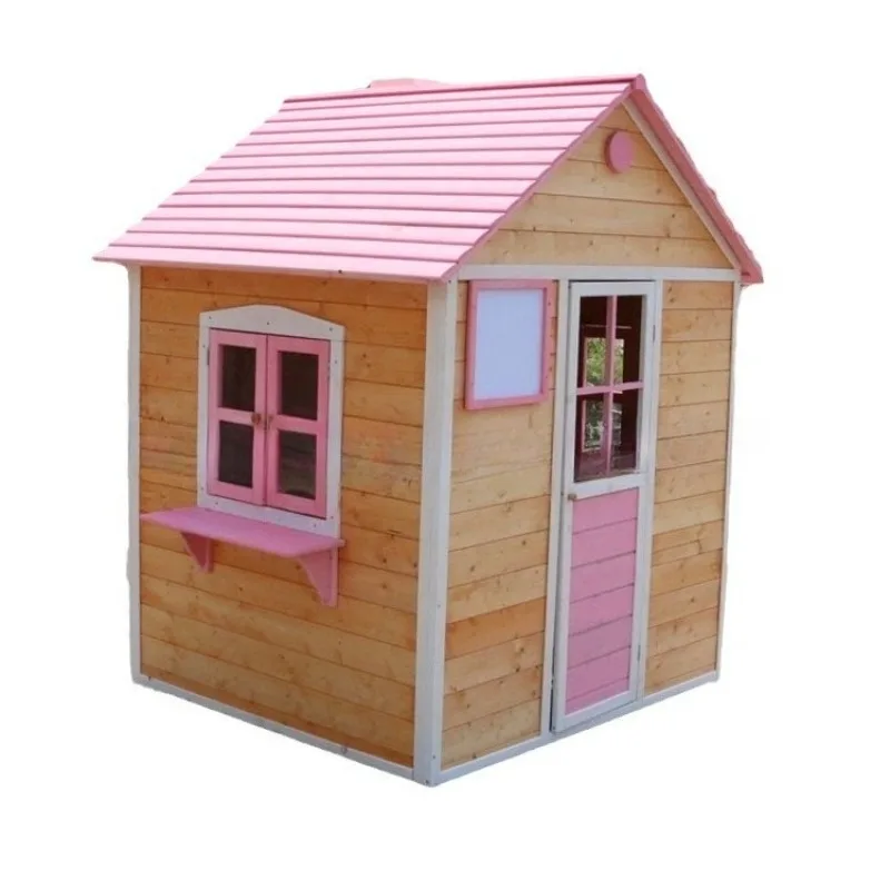 Wooden Large Outdoor Toys Kids Wooden House Kids Slide Play House Tree House Wooden Kindergarten Play Equipment