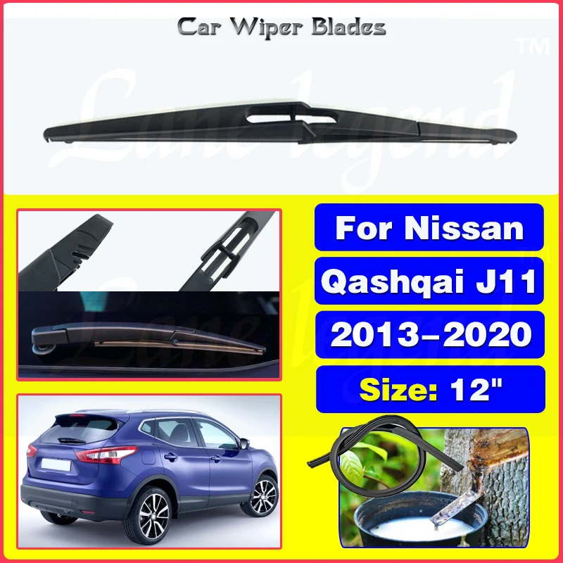 

Car Wiper Blade Rear Back Window Windscreen Windshield Wipers For Nissan Qashqai J11 2013 - 2020 Auto Accessories 12"