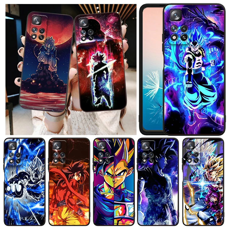 G-Goku D-Dragon Ball Z Anime For Xiaomi Redmi Note 12R 12 12S Turbo 11 11T 11S 10 10S 9 8 Pro Plus 5G Black Phone Case